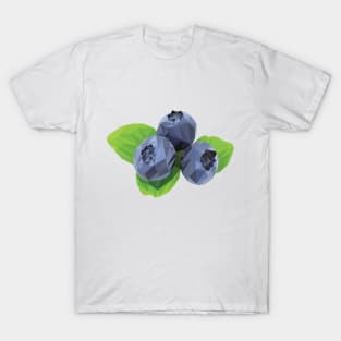 Low poly blueberries T-Shirt